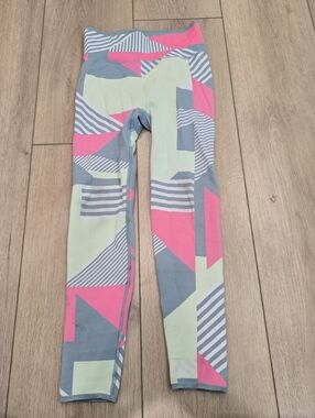 Sweaty Betty Seamless Interval Compression Leggings 8 M Workout Colorful Pants